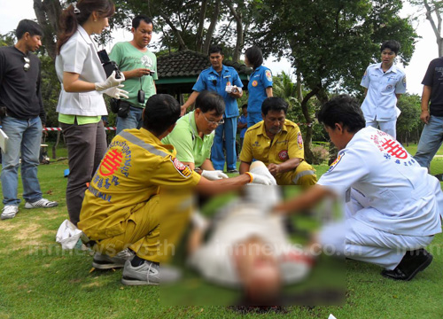 ฝรั่งยิงตัวตายคาสนามกอล์ฟเมืองราชบุรี