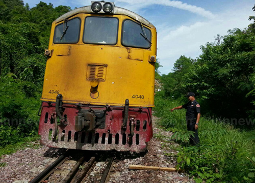 รถไฟตกรางที่แก่งหลวง-ปากปาน จ.แพร่ ทำสายเหนือชะงัก