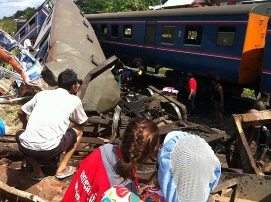 รถไฟชนรถบรรทุกที่ขอนแก่น