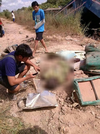 รถไฟชนรถบรรทุกที่ขอนแก่น