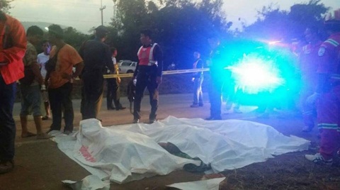 รถทัวร์ อบต. สุรินทร์ ชนเสาไฟ ตาย 6-นายก อบต. ดับ