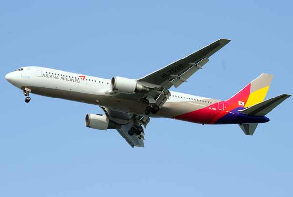 เครื่องบิน asiana