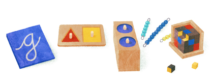 Doodle Google มาเรีย มอนเตสซอรี