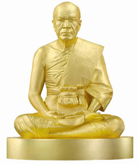 รูปเหมือนทองคำพระมงคลเทพมุนี