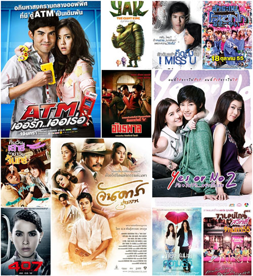 20 อันดับหนังไทยทำเงินประจำปี 2555