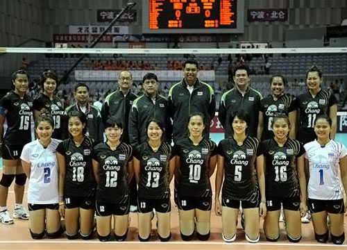 วอลเลย์บอลหญิง ทีมชาติไทย อุ่นเครื่องที่จีน 