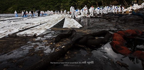 น้ำมันรั่ว เกาะเสม็ด