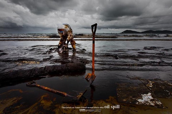 น้ำมันรั่ว เกาะเสม็ด