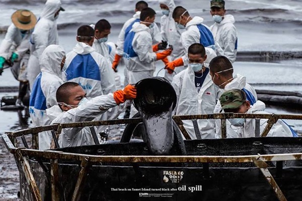 น้ำมันรั่ว เกาะเสม็ด