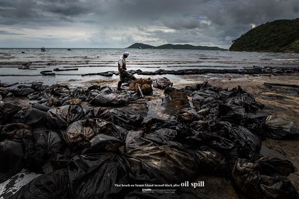 น้ำมันรั่ว เกาะเสม็ด