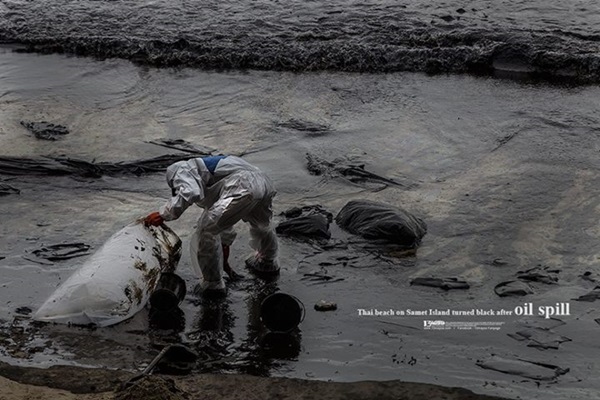 น้ำมันรั่ว เกาะเสม็ด