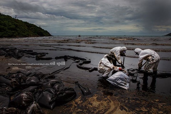 น้ำมันรั่ว เกาะเสม็ด