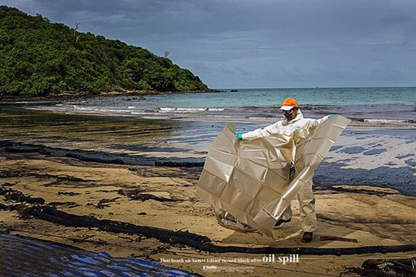 น้ำมันรั่ว เกาะเสม็ด