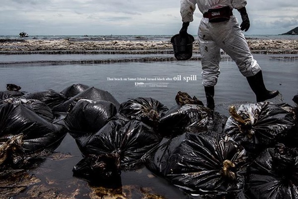 น้ำมันรั่ว เกาะเสม็ด