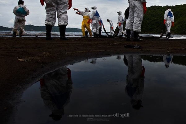 น้ำมันรั่ว เกาะเสม็ด