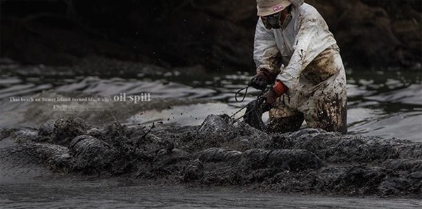 น้ำมันรั่ว เกาะเสม็ด