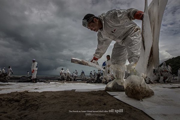 น้ำมันรั่ว เกาะเสม็ด