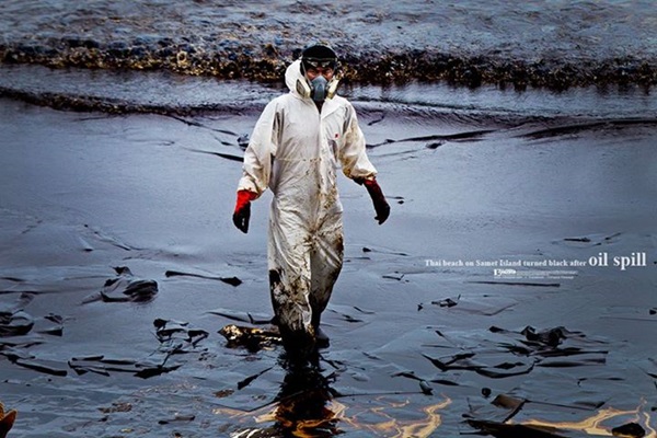 น้ำมันรั่ว เกาะเสม็ด