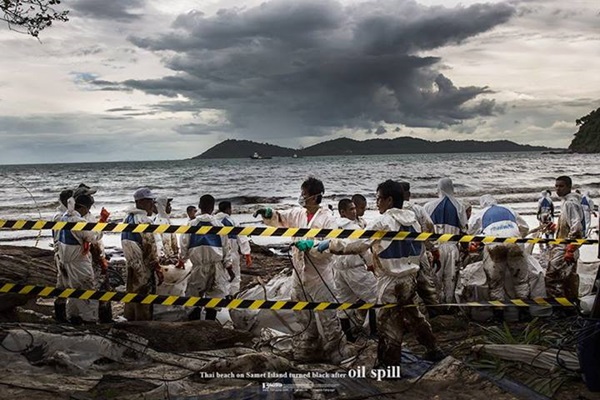 น้ำมันรั่ว เกาะเสม็ด