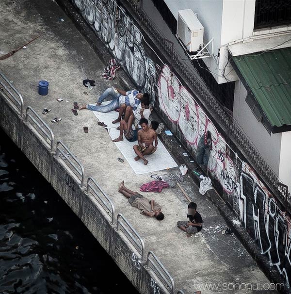 เตือนภัย แก๊งเด็กดมกาว สะพานชิดลม