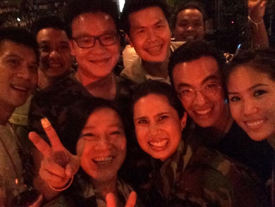 ปาร์ตี้วันเกิด ณัฐพล ทีปสุวรรณ แกนนำ กปปส. ใส่ชุดลายพราง 