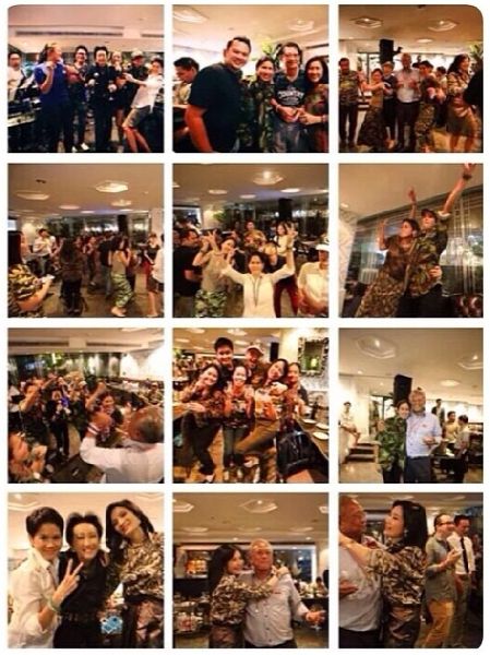 ปาร์ตี้วันเกิด ณัฐพล ทีปสุวรรณ แกนนำ กปปส. ใส่ชุดลายพราง 