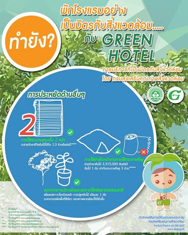 พักโรงแรมอย่างไร ให้เป็นมิตรกับสิ่งแวดล้อม