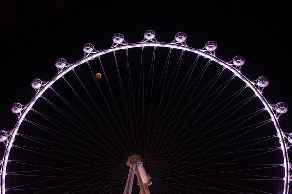 พระจันทร์สีเลือด จันทรุปราคา 2557