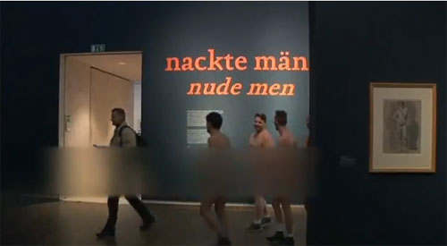 ผู้คนแห่สลัดผ้า เข้าชมนิทรรศการชายเปลือยที่ออสเตรีย