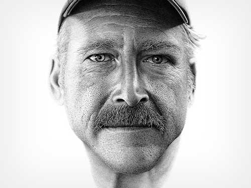 น่าทึ่ง! ภาพเหมือนจริง วาดด้วยการจุด 2.1 ล้านครั้ง