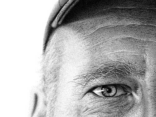 น่าทึ่ง! ภาพเหมือนจริง วาดด้วยการจุด 2.1 ล้านครั้ง