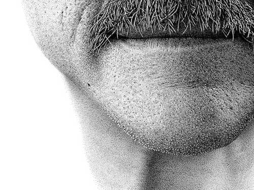 น่าทึ่ง! ภาพเหมือนจริง วาดด้วยการจุด 2.1 ล้านครั้ง