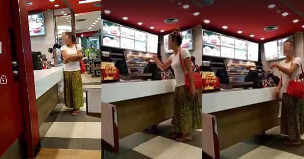 พนักงานร้านไก่ทอดดัง หัวเราะเยาะกะเทย