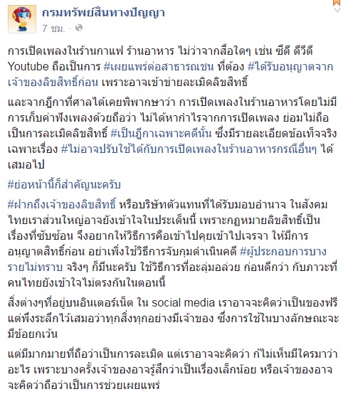 ทำไมเปิดเพลงจาก Youtube ในร้านกาแฟ ถึงละเมิดลิขสิทธิ์