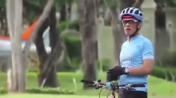 สมเด็จพระบรมฯ ทรงซ้อมปั่นจักรยาน BIKE FOR MOM ปั่นเพื่อแม่