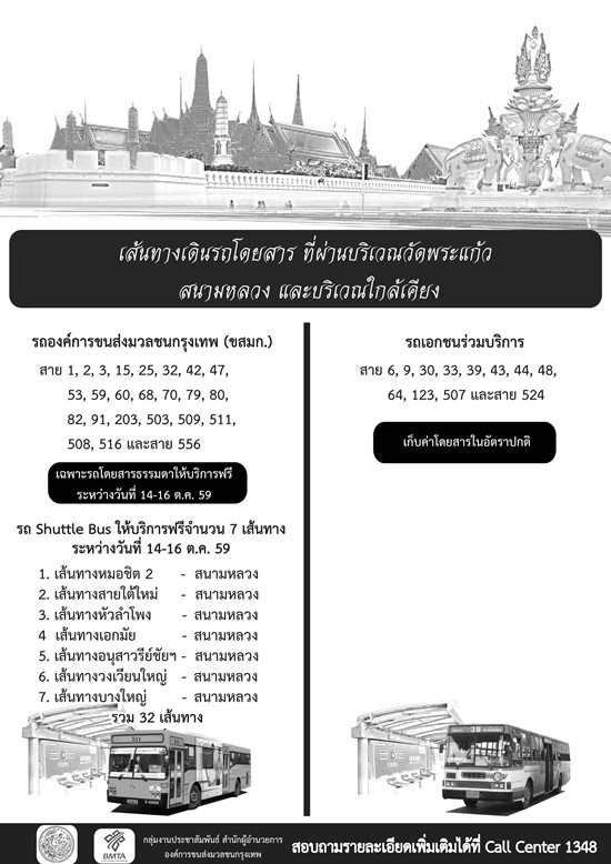 เส้นทางไปวัดพระแก้ว-พระบรมมหาราชวัง
