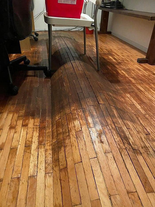 พื้นบ้านบวม