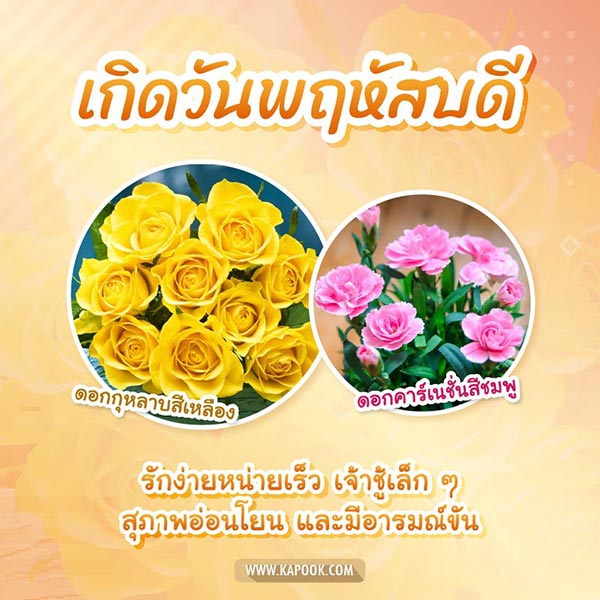 ดอกไม้ประจำวันเกิด