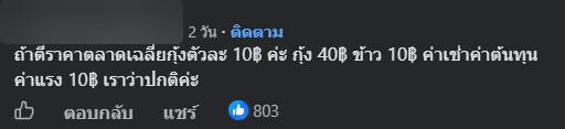 กะเพรากุ้ง 60 บาท แพงไหม ?