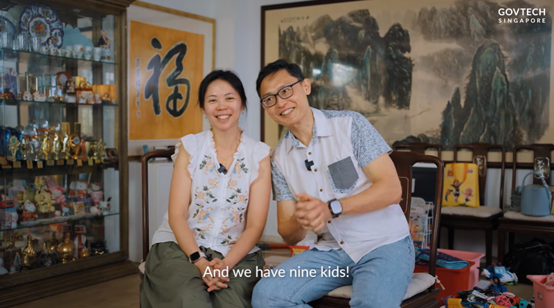 คู่รักสิงคโปร์มีลูก 9 คน คู่รักสิงคโปร์มีลูก 9 คน