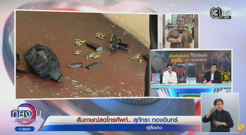 ปืนที่ใช้ก่อเหตุกราดยิง