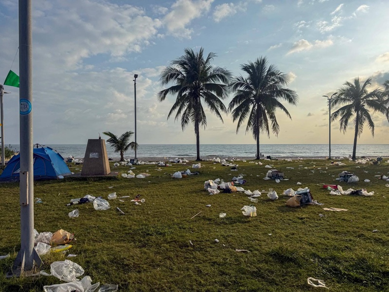 ขยะหลังจบงานเคานต์ดาวน์ 2569