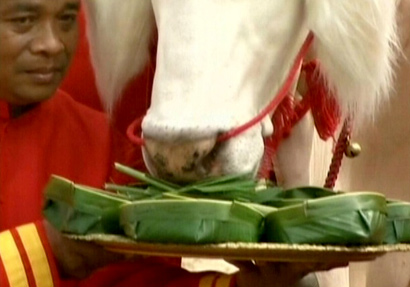 พิธีจรดพระนังคัลแรกนาขวัญปีนี้ พระโคกินหญ้า น้ำท่าบริบูรณ์
