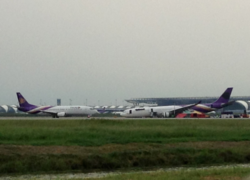   เครื่องบินการบินไทยจากขอนแก่น ขัดข้องขณะลงจอดสุวรรณภูมิ 