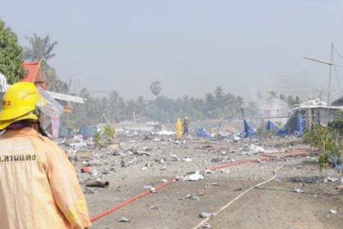 พลุระเบิด สวนแตง สุพรรณบุรี