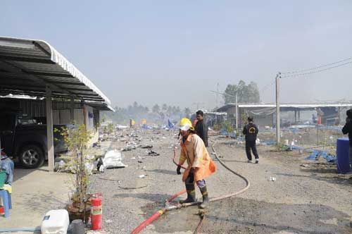 พลุระเบิด สวนแตง สุพรรณบุรี