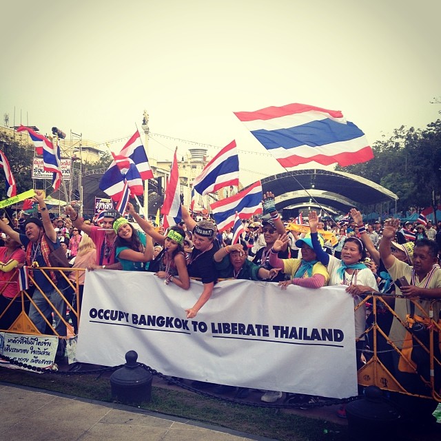 ประมวลภาพชัตดาวน์กรุงเทพฯ คนร่วมม็อบ กปปส. bangkok shutdown