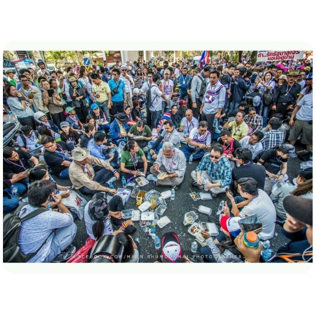 ประมวลภาพชัตดาวน์กรุงเทพฯ คนร่วมม็อบ กปปส. bangkok shutdown