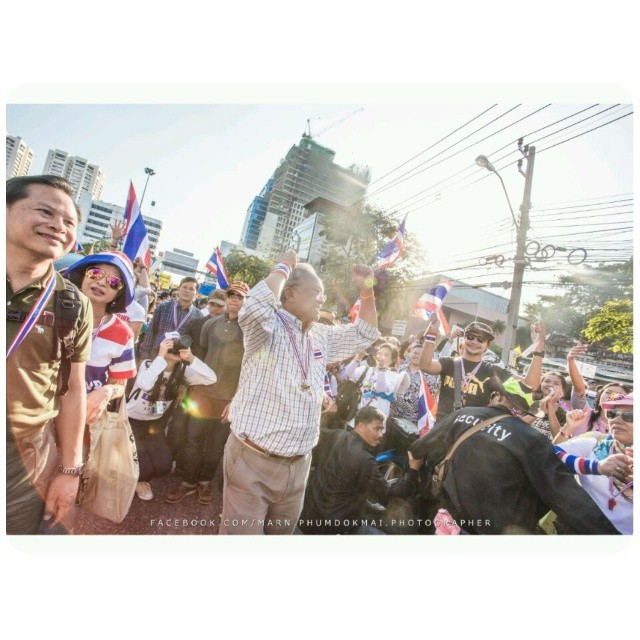 ประมวลภาพชัตดาวน์กรุงเทพฯ คนร่วมม็อบ กปปส. bangkok shutdown