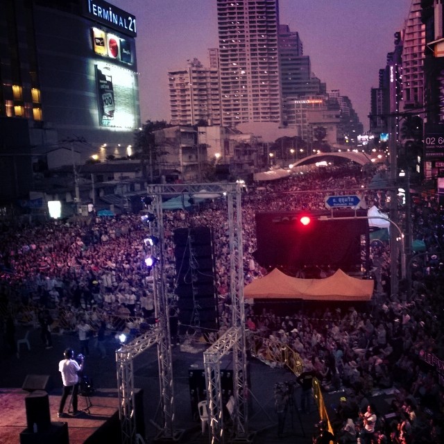 ประมวลภาพชัตดาวน์กรุงเทพฯ คนร่วมม็อบ กปปส. bangkok shutdown